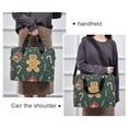 thumbnail image 6 of FORMRS 16" Laptop Bag Carrying Sleeve Case with Handle Travel Shoulder Briefcase, Brown Christmas Gingerbread, 6 of 8