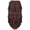 thumbnail image 5 of Girls Dresses Big Youth Solid Ruffled Drawstring Layered Tutu Plus Size Skirt Wrap Princess Dress Size 14 Y-15 Y, 5 of 6