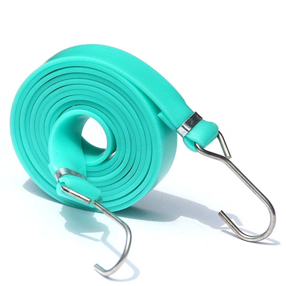 BUNGEE CORD STRAP 1.8m HEAVY DUTY WITH HOOKS ELASTICATED ROPE STRETCH TIE 