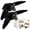 2PCS, variant on Flying Bat Dog Toy, Halloween Interactive Flapping Plush Toy Motion Activated Rechargeable Pet Toy for Small Medium Dogs