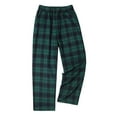 thumbnail image 2 of Havenx Pajama Pants Men Plaid Pajamas Pants 2025 Plus Size Sleep Pants Elastic Waist Straight-Leg Soft Sleep & Lounge Pants,Army Green L, 2 of 6