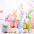 thumbnail image 4 of Yellow Conejo de Pascua hecho a mano, bolsa de conejo, Gnomo, peluche sueco, Tomte, elfo, adornos enanos, decoración navideña de primavera, 4 of 5