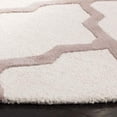 thumbnail image 3 of Safavieh Cambridge Collection CAM121P Handmade Trellis Premium Wool Area Rug, 4' x 4' Round, Ivory / Beige, 3 of 3