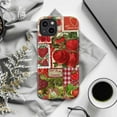 thumbnail image 6 of Vintage Strawberry Farm iPhone Case – Cottagecore Red Gingham Patchwork Aesthetic, Sweet Berry Collage Phone Cover for iPhone 16 15 14 13 12 11 Pro Max Plus Mini, 6 of 6