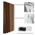 thumbnail image 6 of Brown Beige Striped Blackout Curtains for Bedroom/Living Room, Pinch Pleated Black Out Curtains, Modern Farmhouse Retro Lines Room Darkening Window Drapes with Hooks 2 Panels, 39"x70", 6 of 8