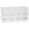 Akro-Mils Stackable Storage Bins, AkroBins 30230 Stacking Organizer, 11"x5"x5", Clear, 12-Pack