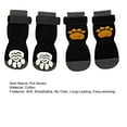 thumbnail image 7 of Mightlink 4Pcs Dog Socks Super Soft Fastener Tape Non-Slip Breathable Easy-wearing Decorative Cotton Medium Large Dogs Socks Paw Protector Pet Supplies, 7 of 7