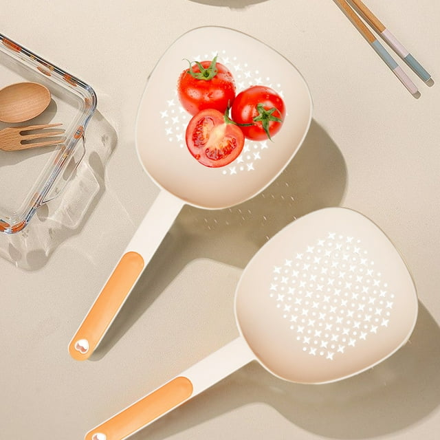 Dvkptbk Leaky Spoons Household Kitchen Spoon Draining Spoon Strainer Ravioli Pasta Blanching Spoon Draining Leakage Spoon Two Pack Kitchen & Dining