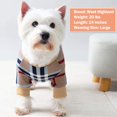 thumbnail image 4 of Dog Pajamas Checkered Stretchy Soft Dog Pjs for Small Dogs Dogs Hair Shedding Cover Doggie Jammies, 4 of 7