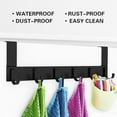 thumbnail image 5 of Over The Door Hooks Metal Door Hanger Coat Rack Towel Rack Bathroom Organizer Space Saving Heavy Duty Clothes Hat Bag Holder No Drill Dorm Essentials Home Storage, 5 of 6