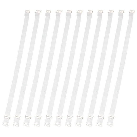 Bra Straps, 10 Pair Women Bra Strap Adjustable Invisible Shoulder Straps Elastic Bra Straps Replacement (Transparent Style)