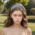 thumbnail image 2 of Unique Bargains 1 Pc Headband Wide Lace Design Hairband for Women Gray, 2 of 5