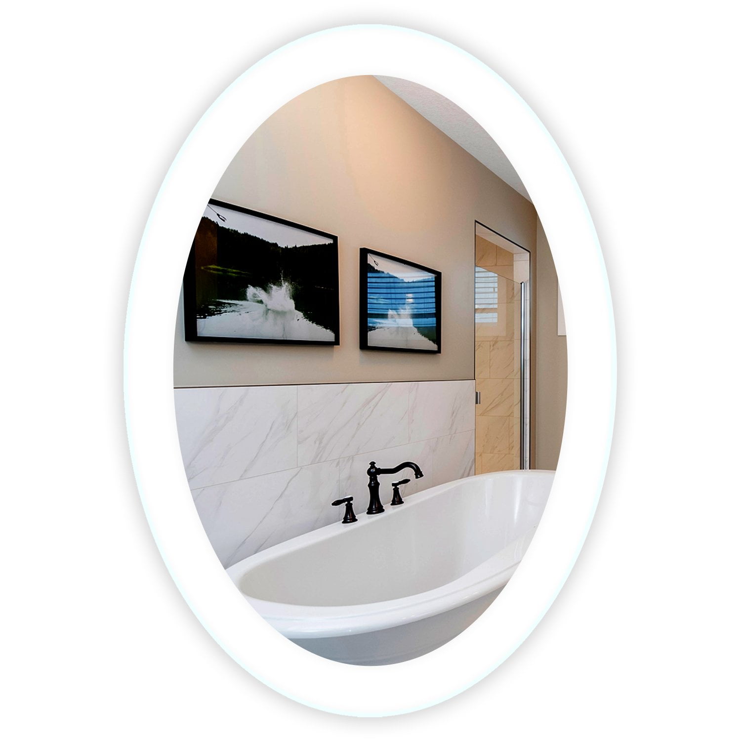 Side Lighted Led Bathroom Vanity Mirror 20 Wide X 28 Tall Oval Wall Mounted Walmartcom Walmartcom Side Lighted Led Bathroom Vanity Mirror 20 Wide X 28 Tall Oval Wall Mounted Walmartcom Walmartcom
