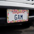 thumbnail image 2 of Softly Flowers Floral Pattern License Plate Tag Frame, 2 of 4