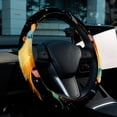 thumbnail image 6 of Sea Slug 14.5 Inch Printing PVC Leather Steering Wheel Cover Car Wheel Covers Auto Accessories, 6 of 6
