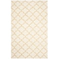 thumbnail image 2 of Safavieh Dhurries Salma Geometric Wool Area Rug, Ivory/Gold, 5' x 8', 2 of 7