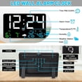 thumbnail image 3 of 2X Reloj de Pared Digital con Pantalla Grande, Relojes de Pared Digitales LED USB de 25cm Reloj Despertador para Dormitorios con EstacióN MeteorolóGica, 3 of 5