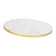thumbnail image 4 of Bandeja de tocador de mármol Bandeja decorativa circular de mármol Organizador de encimera Cómoda Diámetro 30cm, 4 of 9