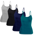 thumbnail image 1 of Set 4 Blusas Mujer Tirantes Unitalla Casual Blusa Crop Top Dama, 1 of 5