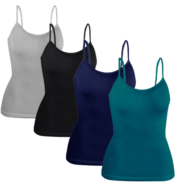 Set 4 Blusas Mujer Tirantes Unitalla Casual Blusa Crop Top Dama