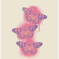 thumbnail image 2 of Spray Paint Butterfly Adult Natural Crew Neck Short Sleeve Tee-Small, 2 of 4