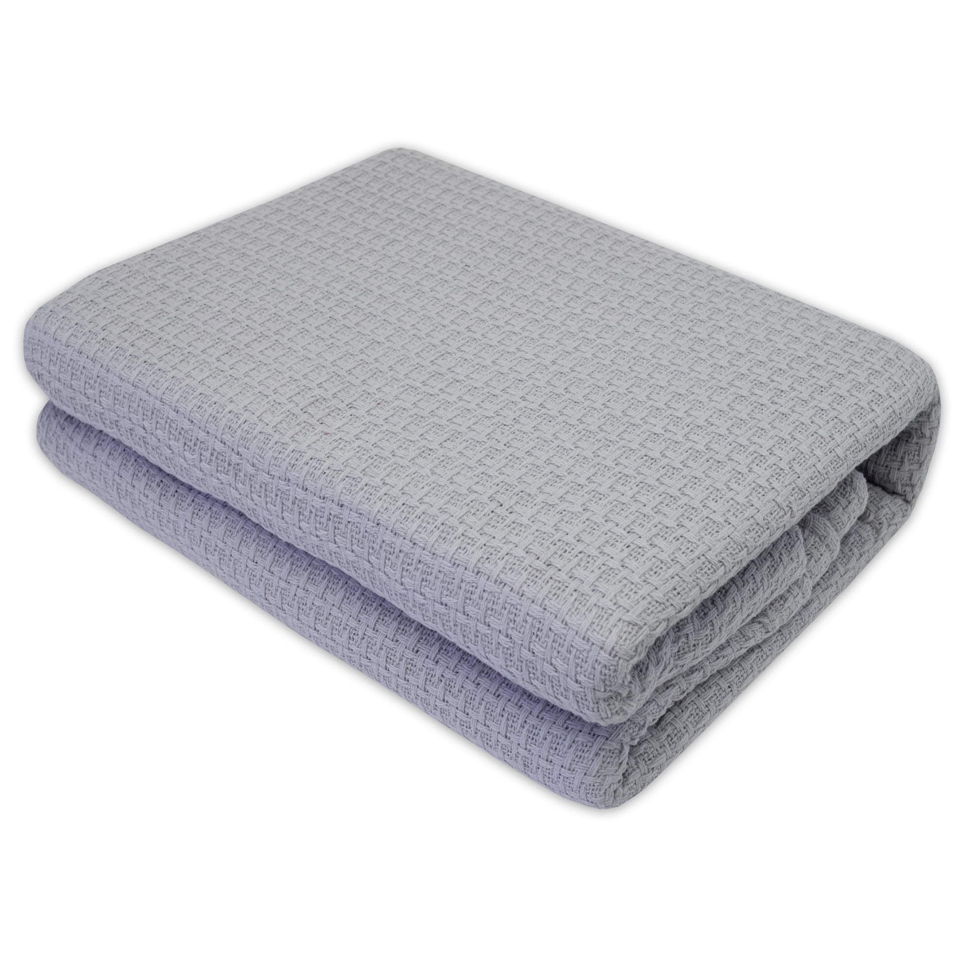 Marquis 100 Cotton Waffle Weave Twin Blanket, Grey