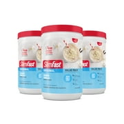 (6 pack) SlimFast Original French Vanilla Meal Replacement Shake Mix, 10g Protein, 22 Servings