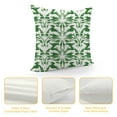 thumbnail image 4 of MDO Slow Cow Embroidery Decorative Throw Pillow Cover Cushion Cover for Couch Sofa Bedroom Geometric Pattern Pillowcase Accent Pillow Cover 18 x 18 Inches Green, 4 of 5