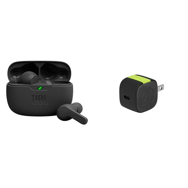Auriculares True Wireless JBL Vibe Beam negros con cargador de 20 W