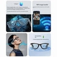 thumbnail image 3 of AI Smart Glasses with Photo & Video Capture, Bluetooth Calls, Anti-Blue Light Sunglasses - Model G1, 3 of 4