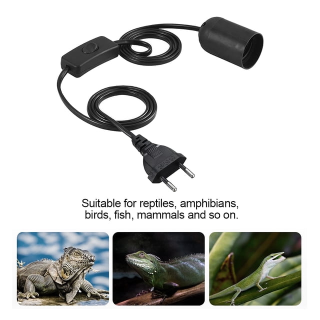Soporte De Lámpara De Calor Para Reptiles, Material Plástico, Interruptor De Seguridad, Soporte Duradero Para Lámpara De Calor Para Reptiles, Tortuga Para Reptiles