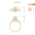 thumbnail image 5 of ANGARA Solitaire Golden South Sea Cultured Pearl Dome Ring in 14K Yellow Gold for Women | June Birthstone, Birthday, Anniversary, Jewelry Gift for Women | Pearl Ring, 5 of 9