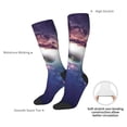 thumbnail image 5 of Picia Women Crew Soft Moisture-wicking Socks Planets Stars And Galaxies Pattern Design Cotton Socks, One Size fit All, 5 of 9