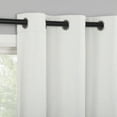 thumbnail image 3 of Sun Zero Aldwin Slub Texture Magnetic Closure 100% Blackout Grommet Curtain Panel, 40"W x 84"L, Pearl, 3 of 10