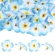 thumbnail image 1 of Uxcell 100-Pack Cabezas de Flores de Orquídea Artificial, 2.2"/ 5.5cm Flores de Orquídea Falsas de Seda para Manualidades DIY, Azul Cielo, 1 of 1