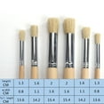 thumbnail image 6 of 6pcs/set Professional Paint Brushes Round Pointed Tip Nylon Hair Wooden Handle Artist Acrylic Brush for Acrylic Watercolor Oil P, 6 of 6
