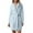 Blue, variant on Womens Robes Hooded Lightweight Soft Short Flannel Womens Sleepwear,Blue,S