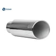 thumbnail image 3 of Fedar 5 Inlet 7 Outlet 18 Rolled End Angle Cut Truck Exhaust Tip Tail Pipe Tailpipe, 3 of 6