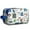Blue Football Game, variant on Toiletries Bag,Blue Baseball Gloves and Balls Pattern Mens Womens Toiletry Bag Bathroom Bag,Waterproof Toiletry Travel Bag Dopp Kit Shaving Bag 11x6.3x5.1 Inch