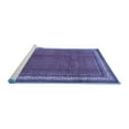 thumbnail image 2 of Ahgly Company Machine Washable Indoor Round Persian Blue Traditional Area Rugs, 8' Round, 2 of 4