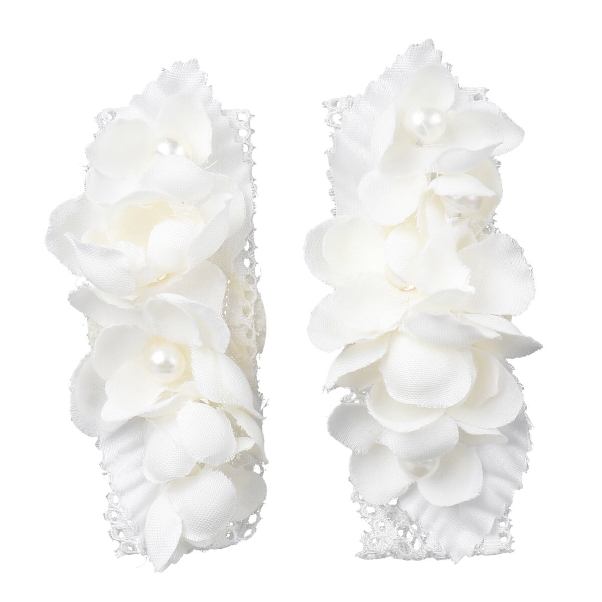 Flower Wrist Wedding Bracelet Corsage Bridesmaid Pearl Rose Hand Bangle