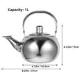 thumbnail image 2 of Coffee Kettle Stainless Steel Tea Kettle Teapot with Infuser and Handle for Home Tea House, 2 of 6