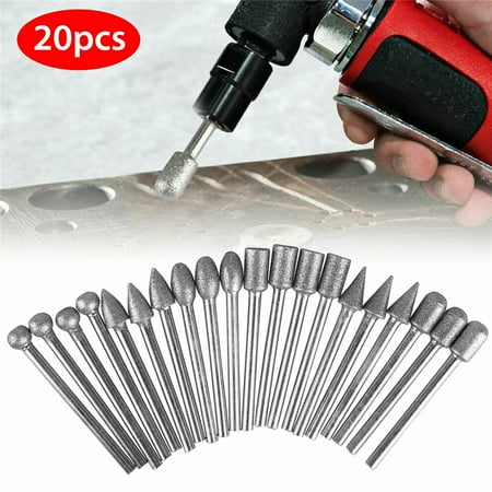 

RONSHIN 20pcs/set 120 Grinding Cutting Engraving Drill Bit Set for Dremel Rotating Tool