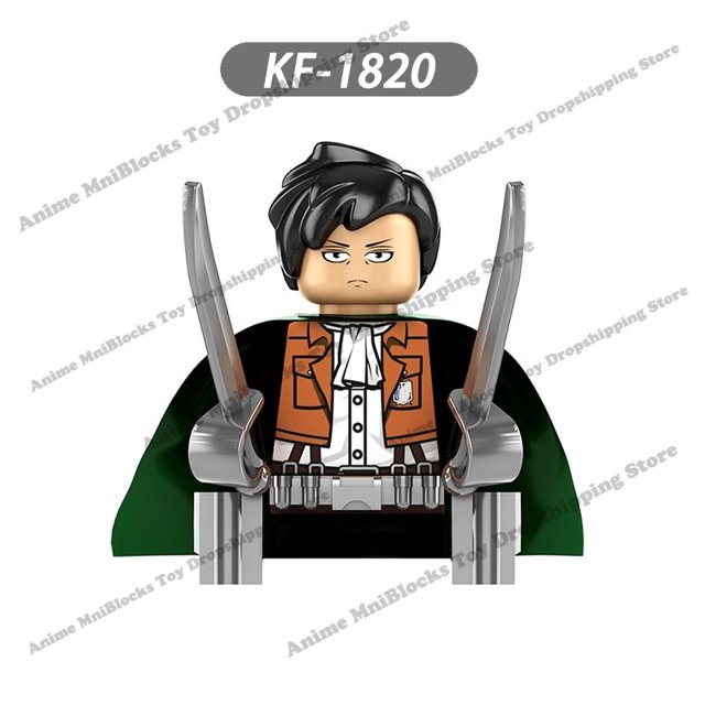 WM blocks WM6148 Attack on Titan anime dibujos animados ladrillos mini figuras de juguete de acción bloques de construcción Erem Jaeger Armin Levi Mikasa muñeca Dengxun unisex