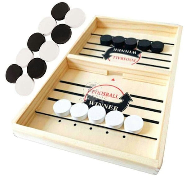 Fast Sling Puck Game, Fast Paced Sling Puck Game for Desktop, Winner Pk Game Board, Family Game, Toys for Kids, Gifts, 100% New