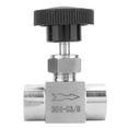 thumbnail image 2 of Válvula De Aguja De Rosca Hembra Válvula De Bola Recta Para Transmisión De Gasóleo Y Agua De Acero Inoxidable Con Rosca BSPP Para Regulación Acero Inoxidable Para Diversos, 2 of 7