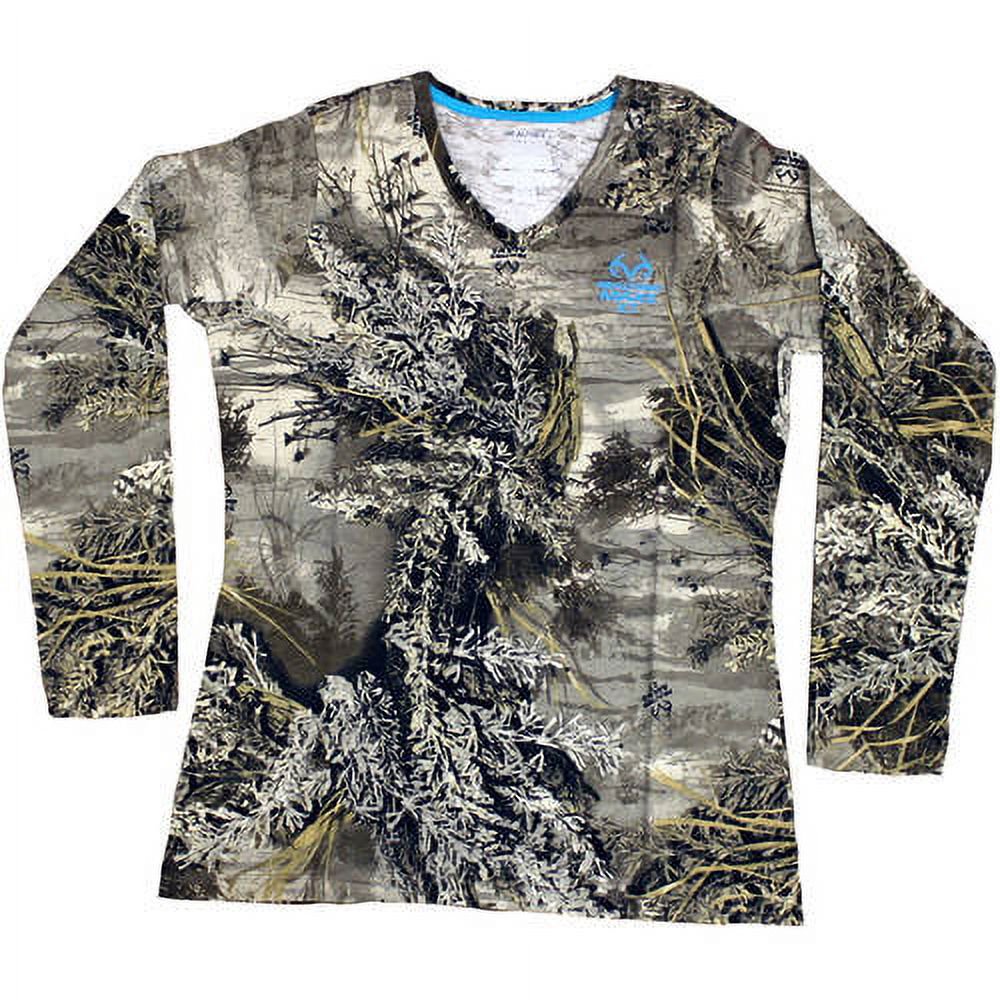 Women's Long Sleeve Camo Tshirt, Max 1XT