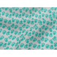 thumbnail image 4 of oneOone Viscose Jersey Aqua Blue Fabric Florals Fabric For Sewing Printed Craft Fabric By The Yard 60 Inch Wide, 4 of 5