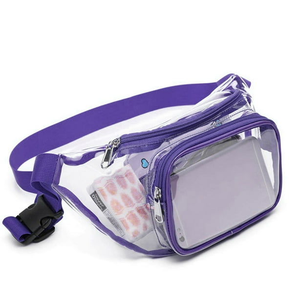 Clear Fanny Pack Waterproof Cute Waist Bag Stadium Approved Clear Purse