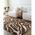 thumbnail image 4 of Hauteloom Keto Living Room, Bedroom Machine Washable Area Rug - Contemporary - Brown, Off White - 7'10" x 10'1", 4 of 6